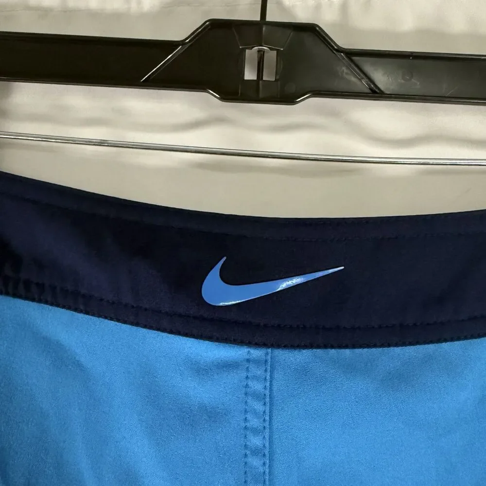 Nike Board Shorts Men's 32 Medium Blue Drawstring Unlined 9
